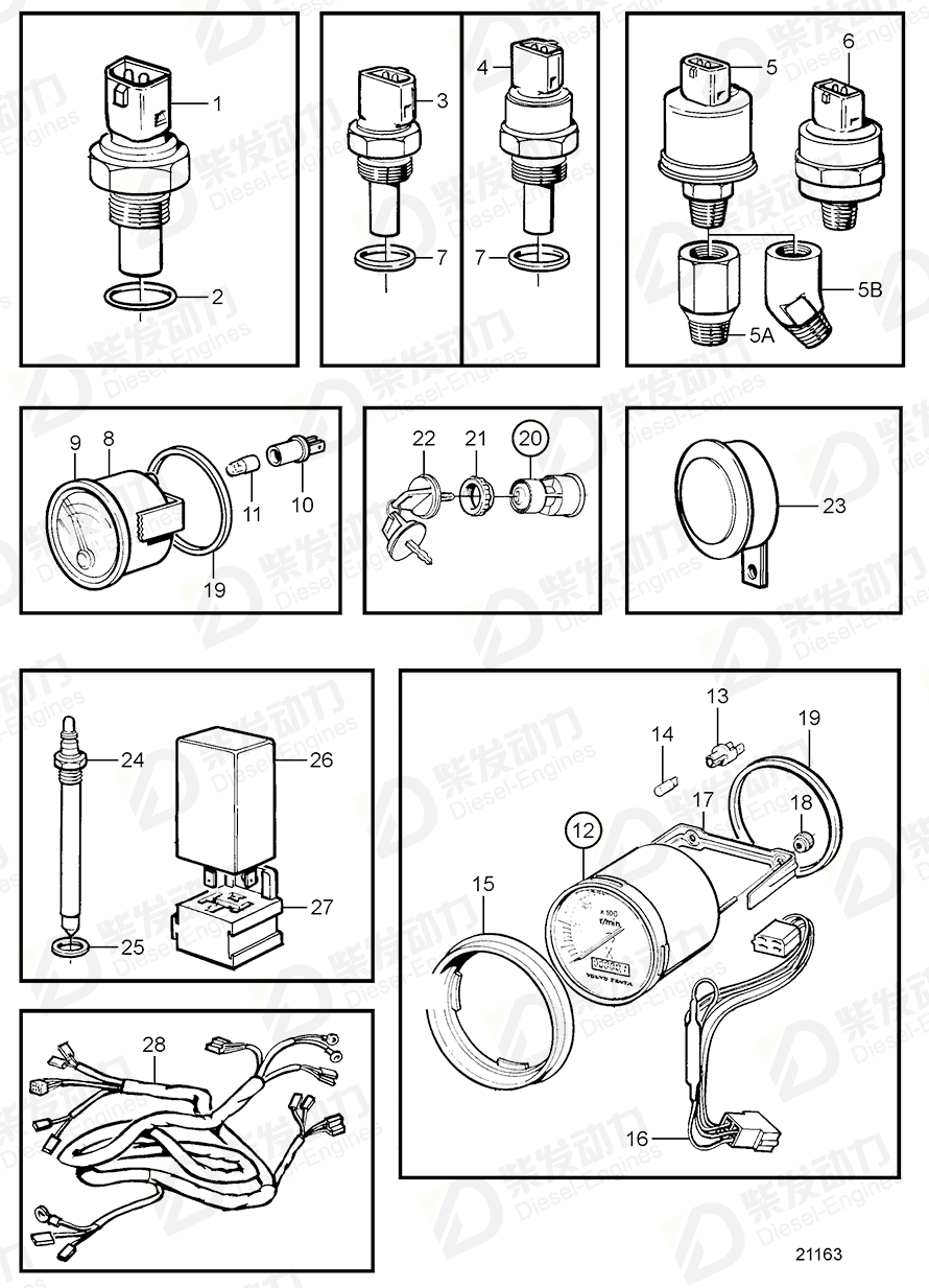 volvo penta Gasket 863604 Drawing volvo penta Gasket 863604 Drawing